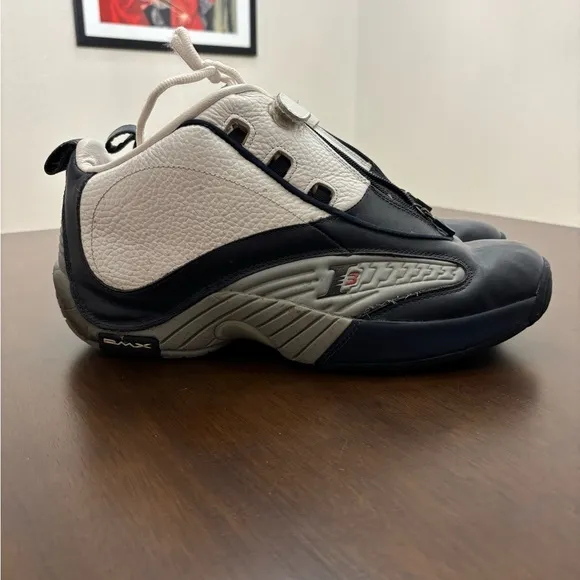 Reebok Answer IV “Georgetown” Men's Shoes - White / Navy / Grey - Size 12