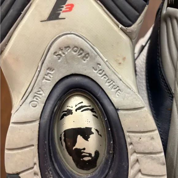 Reebok Answer IV “Georgetown” Men's Shoes - White / Navy / Grey - Size 12