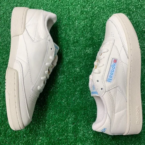 Reebok Club C 85 Vintage Low Mens Sportswear Shoes White 100007794 NEW Sz 6.5