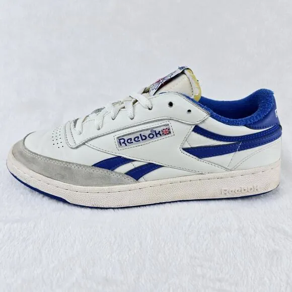 Reebok Club C Revenge Vintage Chalk Collegiate Royal Blue Mens Size 11 Shoes