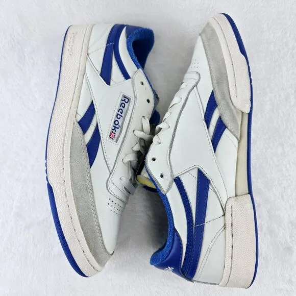 Reebok Club C Revenge Vintage Chalk Collegiate Royal Blue Mens Size 11 Shoes