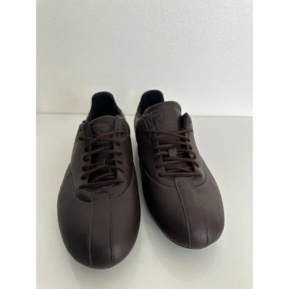 Reebok Driving Shoes Lace Up Low Top Brown Leather Streetwear Vintage Men's 10