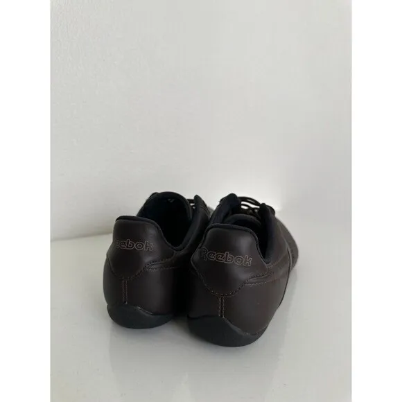 Reebok Driving Shoes Lace Up Low Top Brown Leather Streetwear Vintage Men's 10