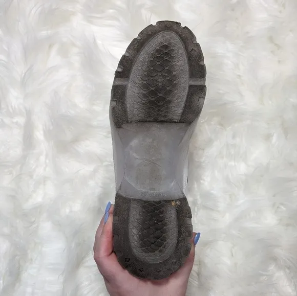 Reebok‎ X Cardi B Club C Platform Chunky Triple White Chalk Sneakers Size 37