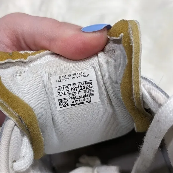 Reebok‎ X Cardi B Club C Platform Chunky Triple White Chalk Sneakers Size 37