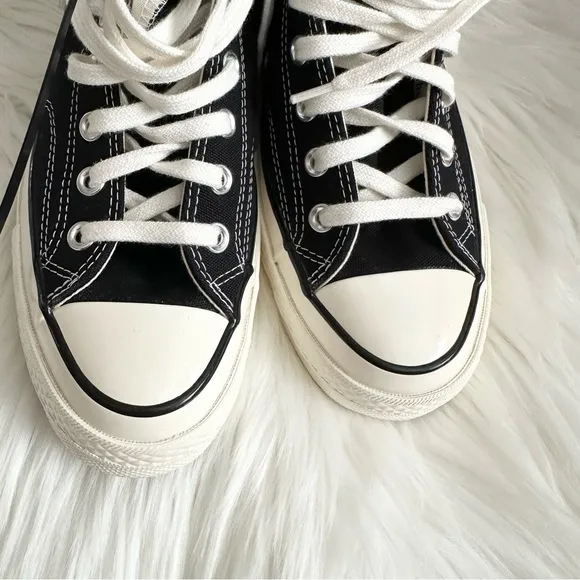 Retro Chuck 70 Black High Top Sneakers Unisex 8M/10W NIB Black/White Converse