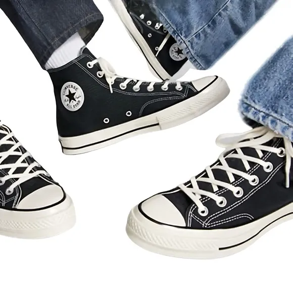 Retro Chuck 70 Black High Top Sneakers Unisex 8M/10W NIB Black/White Converse