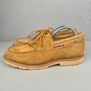 Rhodes Footwear Boat Shoes Mens 10 Brown Leather Tahoe Moccasins Huckberry $175