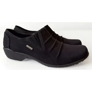 Romika Dry-tex Wedge Loafers Clogs Shoes Women's Size 38 EU/7-7.5 US Black
