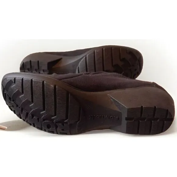 Romika Dry-tex Wedge Loafers Clogs Shoes Women's Size 38 EU/7-7.5 US Black