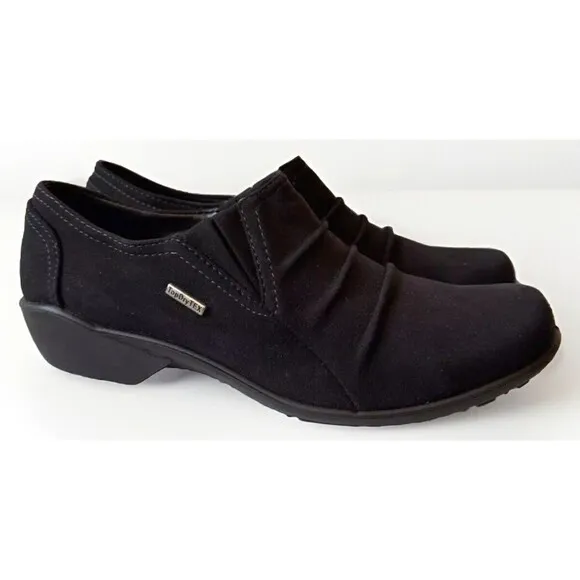 Romika Dry-tex Wedge Loafers Clogs Shoes Women's Size 38 EU/7-7.5 US Black