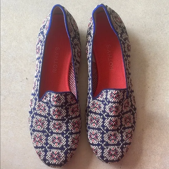 Rothy's safari mosaic size 10 woman's Loafers shoes