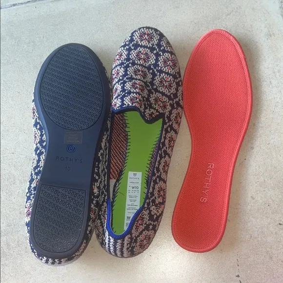 Rothy's safari mosaic size 10 woman's Loafers shoes
