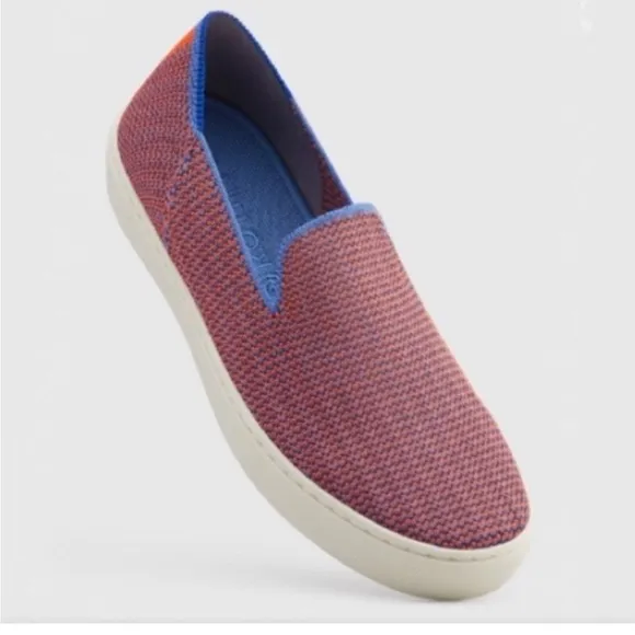 Rothys Tangerine Triple Stitch Slip On Sneaker Retired Authentic Shoes Size 8.5