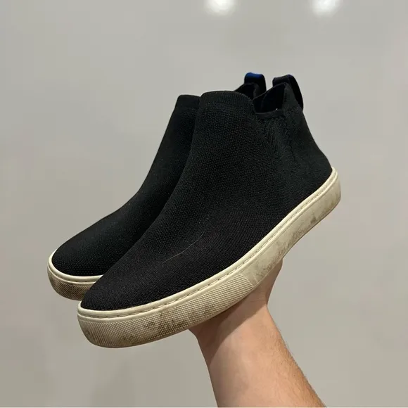 Rothy’s The Chelsea Sneaker Ankle Boot Black