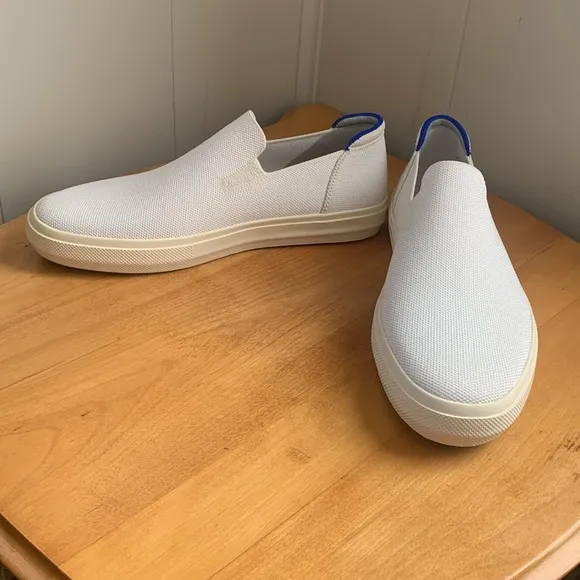 Rothy's The City Slip On Sneaker White Unisex Women 13 Men 11.5 NIB Retired