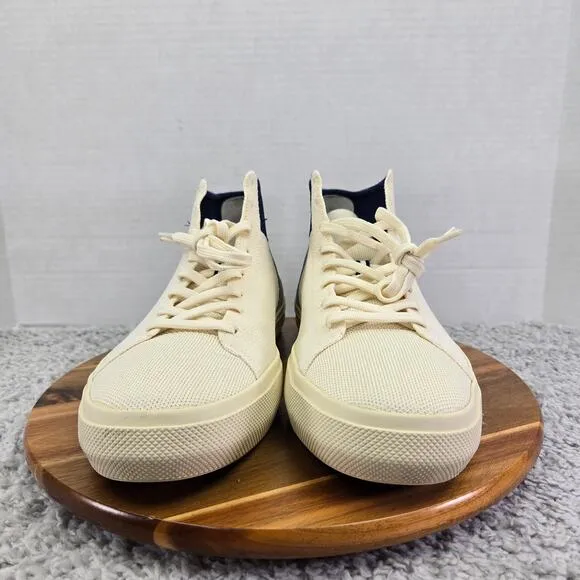 Rothy's The High Top Sneaker Hudson Cream Casual Lifestyle Daily Shoes Mens 13 M