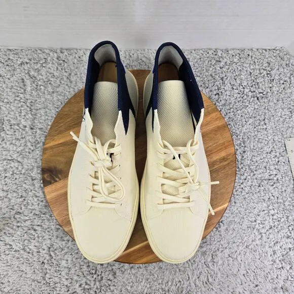 Rothy's The High Top Sneaker Hudson Cream Casual Lifestyle Daily Shoes Mens 13 M