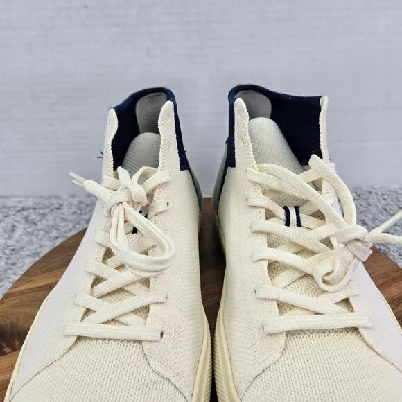 Rothy's The High Top Sneaker Hudson Cream Casual Lifestyle Daily Shoes Mens 13 M