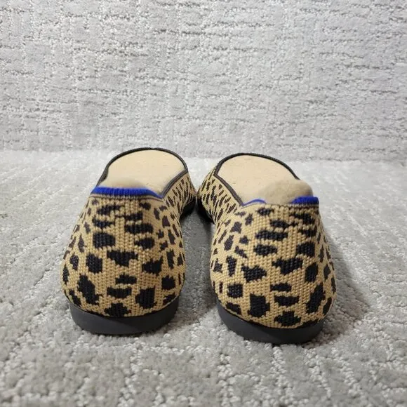 Rothy's The Point Leopard Prints Pointed Toe Slip on Shoes Womens Multiple Sizes