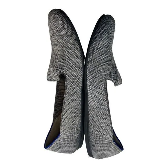 Rothy's Loafer Flat Shoes Women's 7 Heather Grey Slip-On Round Toe Low Top