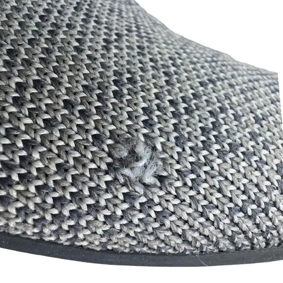 Rothy's Loafer Flat Shoes Women's 7 Heather Grey Slip-On Round Toe Low Top