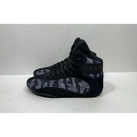Ryderwear D-Mak Shoes Mens Size 5 Black Lace Up Mid Top Weightlifting