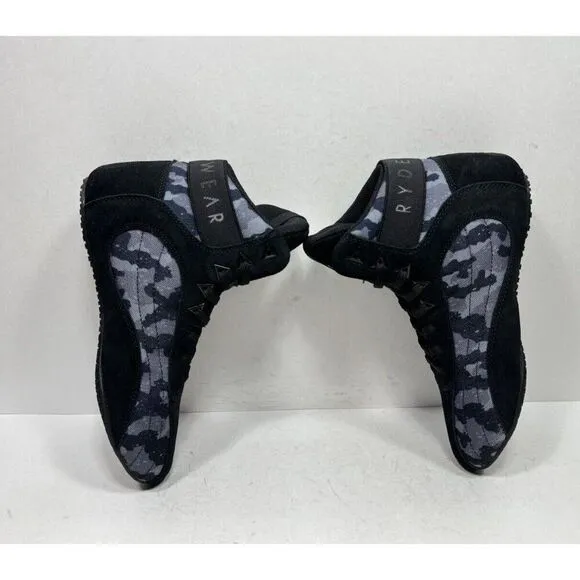Ryderwear D-Mak Shoes Mens Size 5 Black Lace Up Mid Top Weightlifting