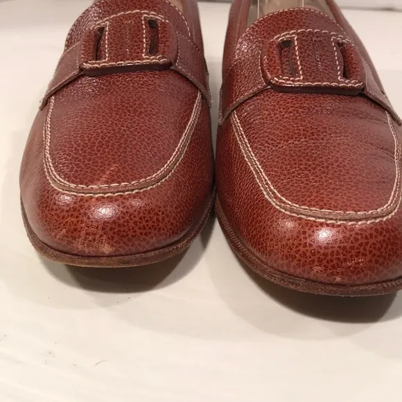 Salvatore Ferragamo Cognac Loafers Size 7.5