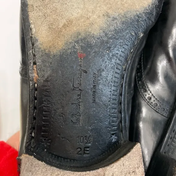 Salvatore Ferragamo Made in Italy Vintage Lucas Kiltie Tassel Loafer 10 1/2 2E