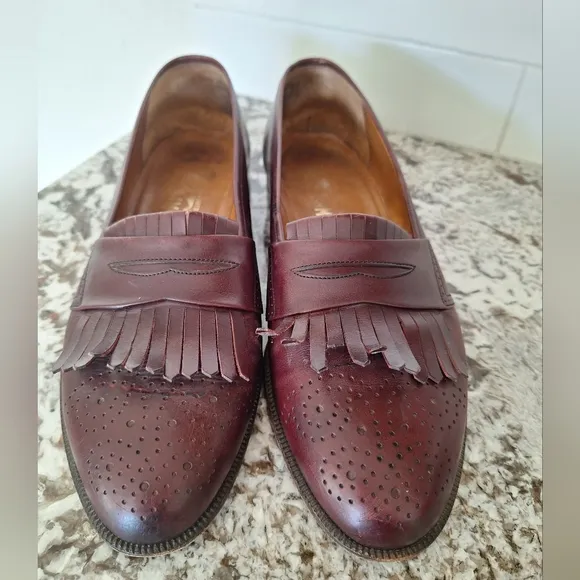 Salvatore Ferragamo mens shoes leather loafers 11 D