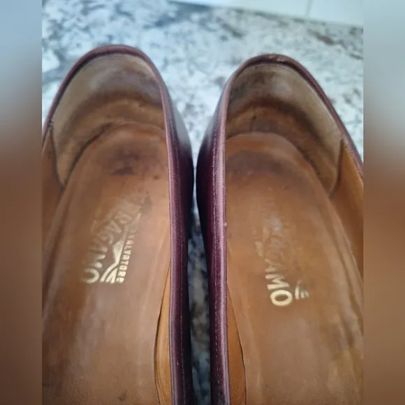 Salvatore Ferragamo mens shoes leather loafers 11 D
