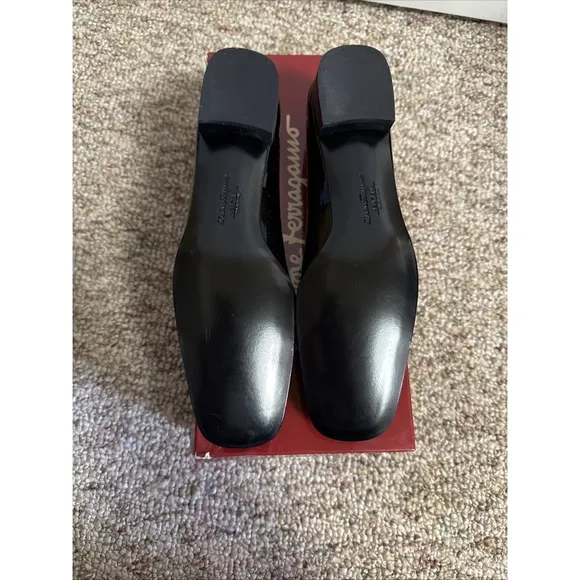 Salvatore‎ Ferragamo Shoes Ietizia Black Patent Leather Loafers Women's 6.5 AA