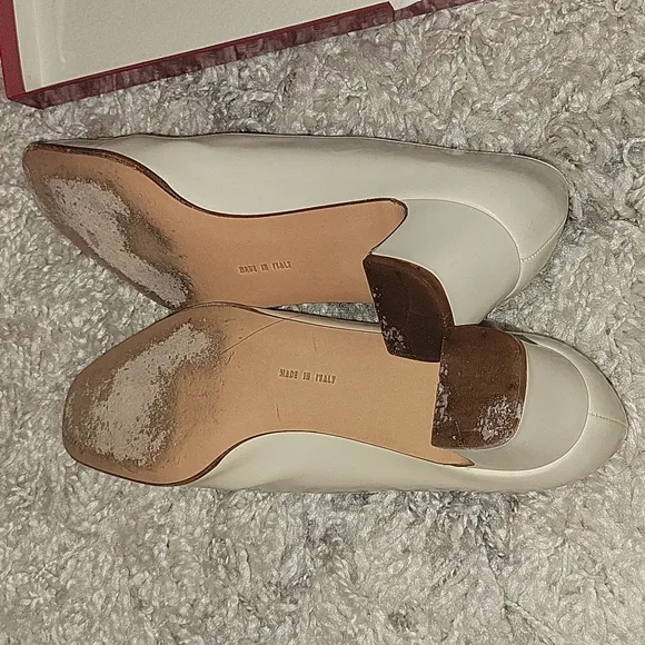 SALVATORE FERRAGAMO  VINTAGE/  BONE SHOES