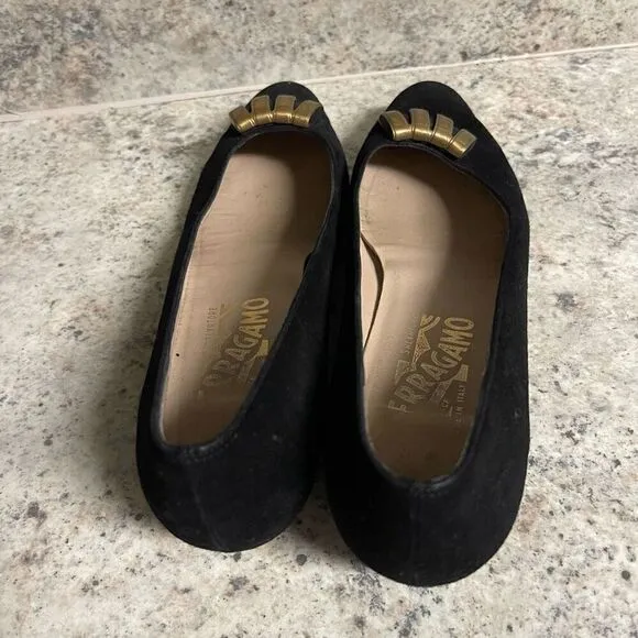 Salvatore Ferragamo vintage suede shoes