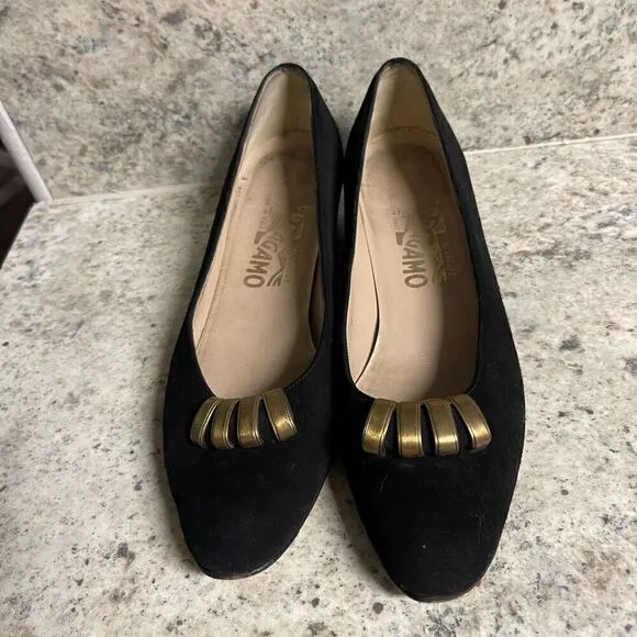 Salvatore Ferragamo vintage suede shoes