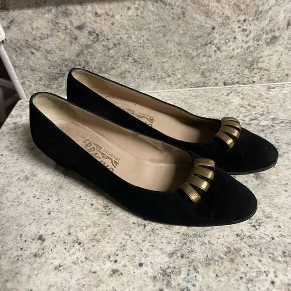 Salvatore Ferragamo vintage suede shoes