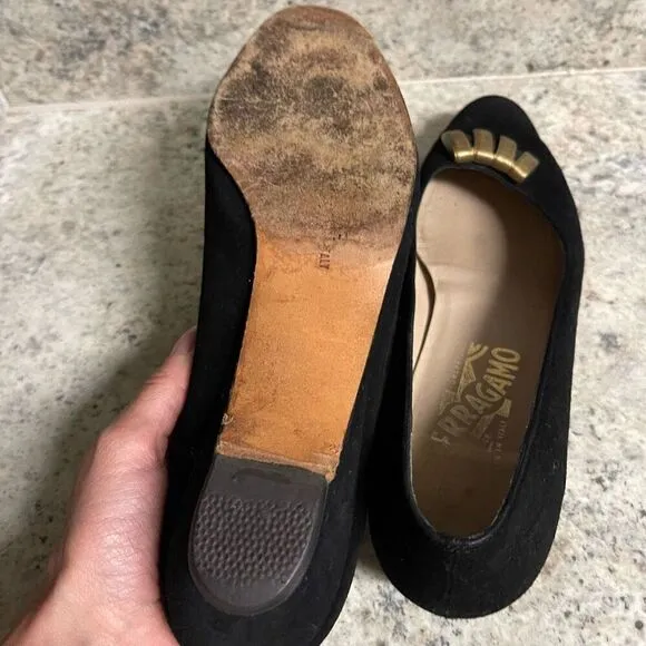 Salvatore Ferragamo vintage suede shoes