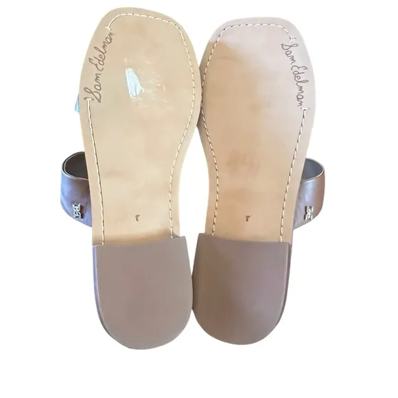Sam Edelman Haydee Leather Slide Sandals Padded Insole NEW Size 8