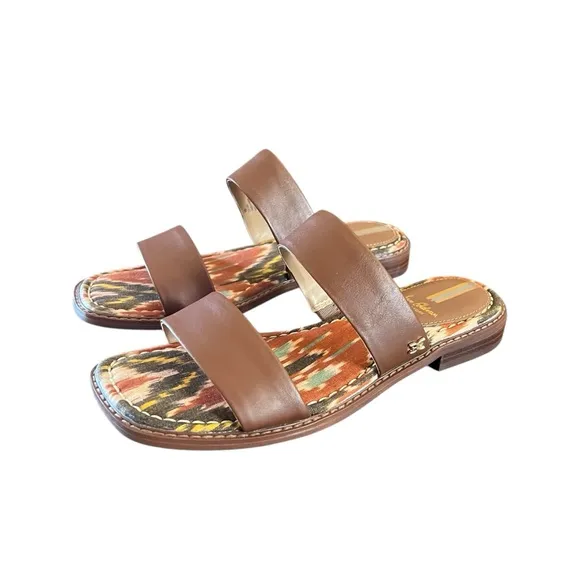 Sam Edelman Haydee Leather Slide Sandals Padded Insole NEW Size 8