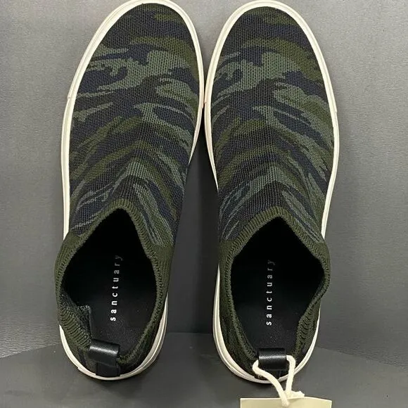 SANCTUARY Dare Camo High Top Sneakers Shoes women size 8.5 (new without box)