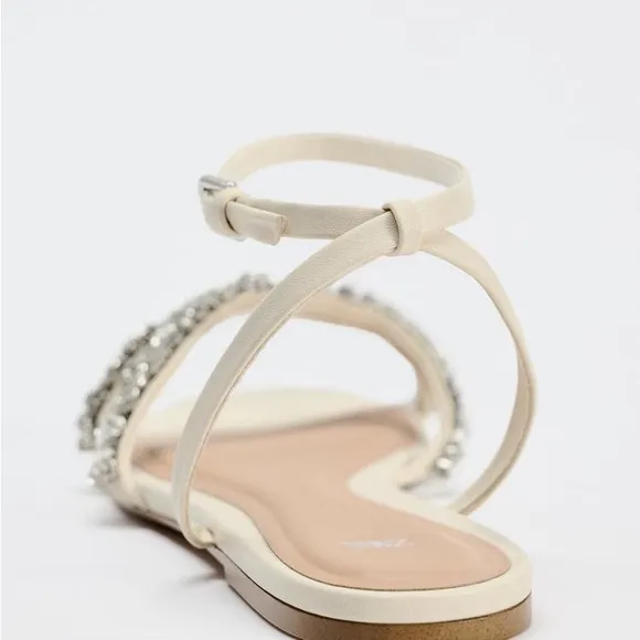 Sandals with Rhinestone Detailing