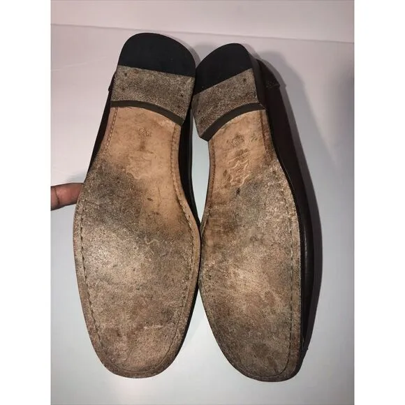 Sandrino By Sandro Moscoloni Placido Leather Penny Loafers 10.5D Shoes Brown
