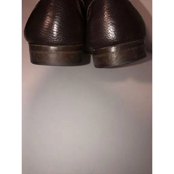 Sandrino By Sandro Moscoloni Placido Leather Penny Loafers 10.5D Shoes Brown