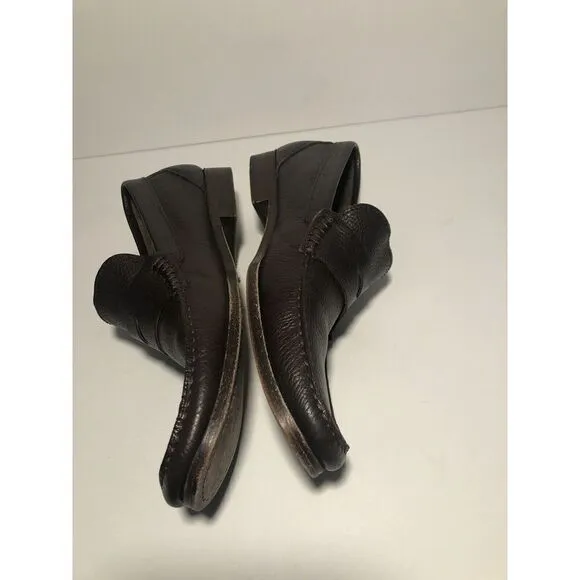 Sandrino By Sandro Moscoloni Placido Leather Penny Loafers 10.5D Shoes Brown