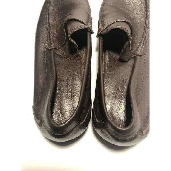 Sandrino By Sandro Moscoloni Placido Leather Penny Loafers 10.5D Shoes Brown