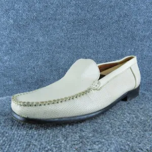 Sandro Moscoloni Capri Ice Men Loafer Shoes Sz 11.5 Medium Beige Leather Slip On