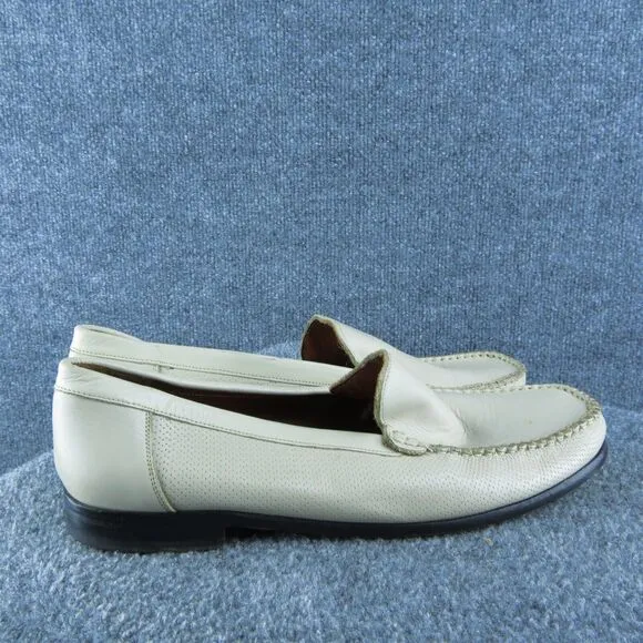 Sandro Moscoloni Capri Ice Men Loafer Shoes Sz 11.5 Medium Beige Leather Slip On