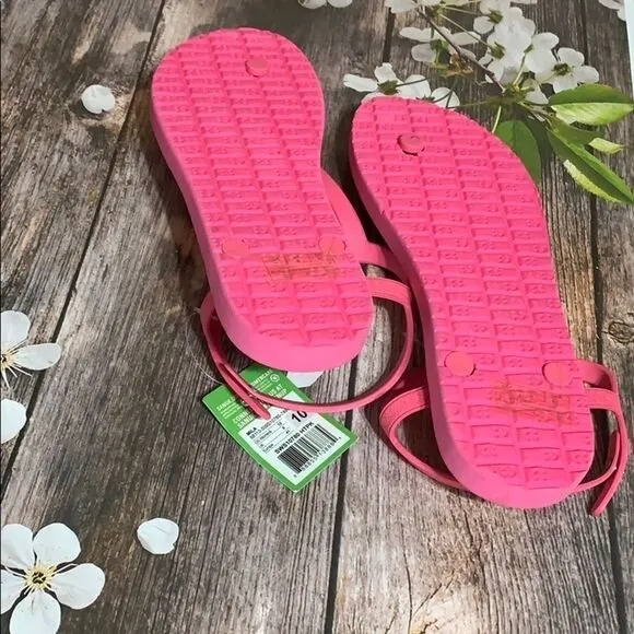 SANUK HOT PINK SUMMER SANDALS