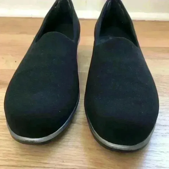 SAS Bliss Slip On Wedge Black Shoes Size 9.5
